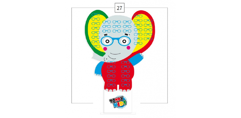 Stojak ekspozycyjny Słoń TONNY Kids