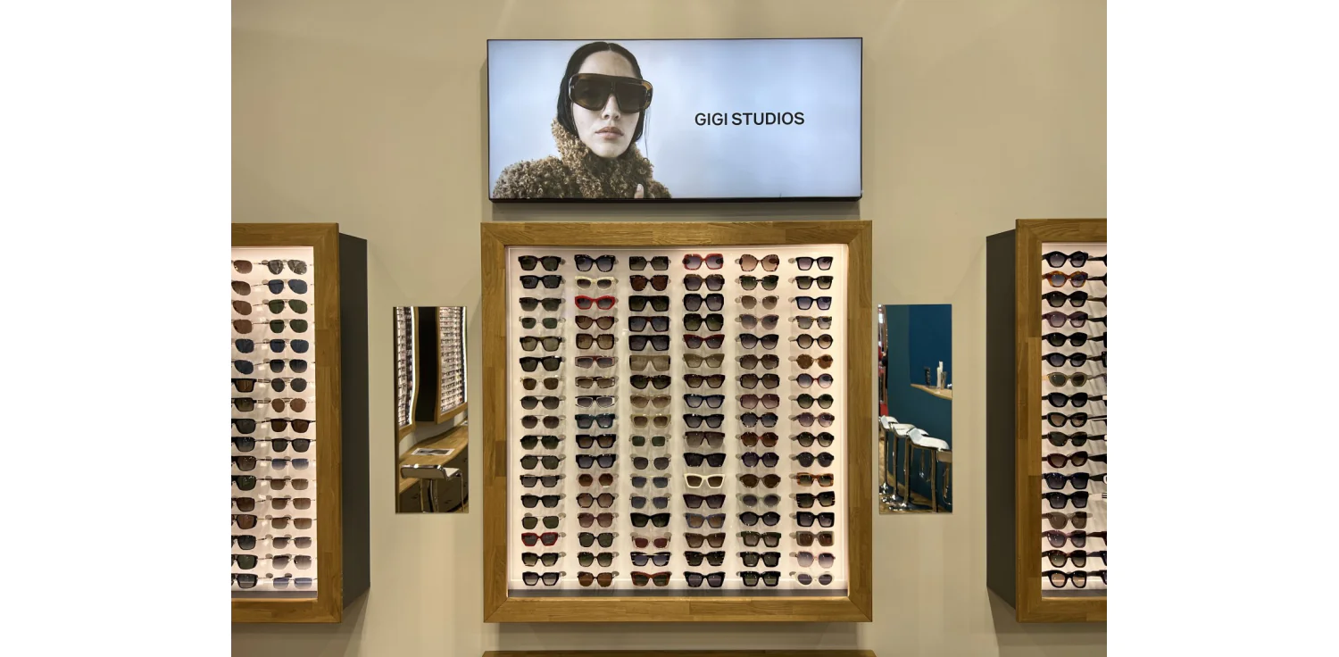 Gablota na okulary duża z podświetleniem LED