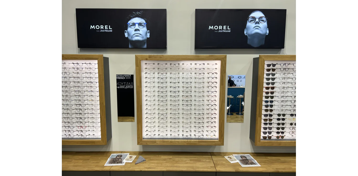 Gablota na okulary duża z podświetleniem LED