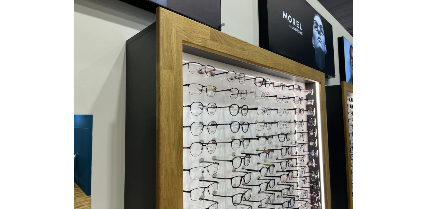 Gablota na okulary duża z podświetleniem LED